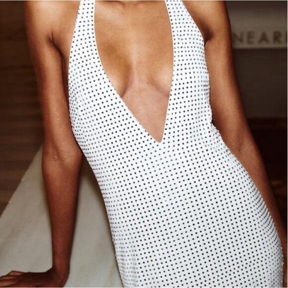 Zara White Halter Midi Dress - Picture 4 of 16